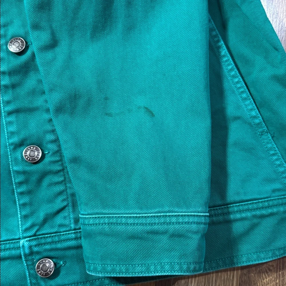 Aime Leon Dore SS20 Denim Jacket in Green - Size Medium - Good Condition